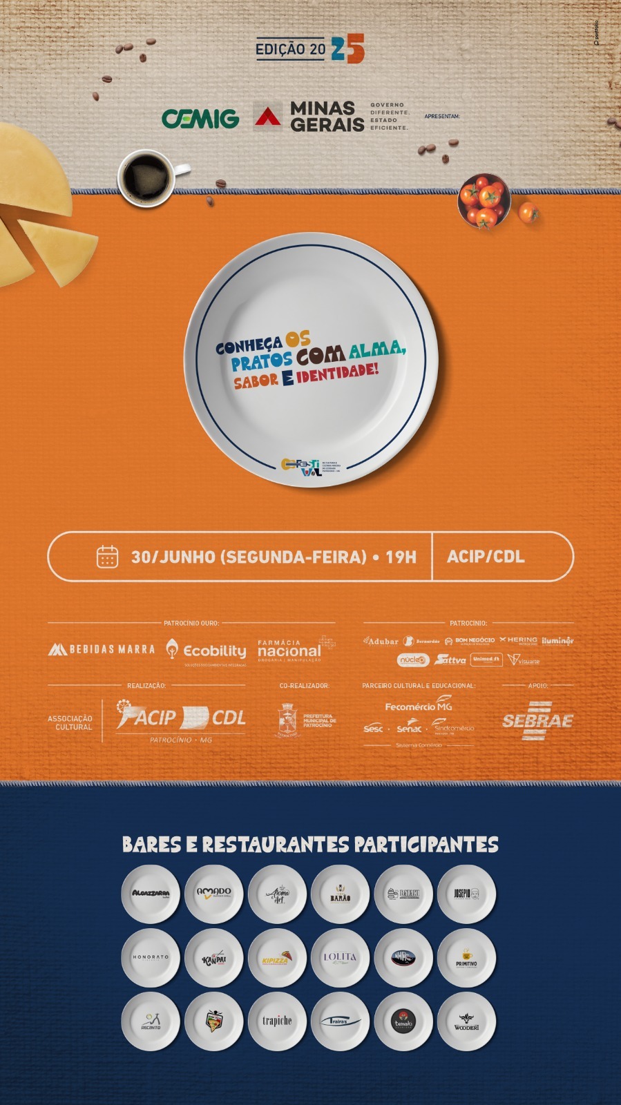 Lançamento do 9º Festival de Cultura e Cozinha Mineira do Cerrado