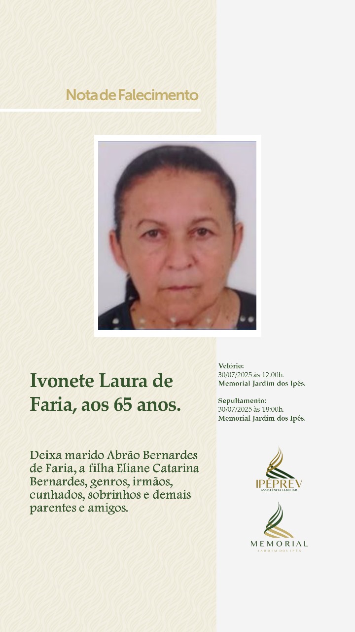 Nota de Falecimento