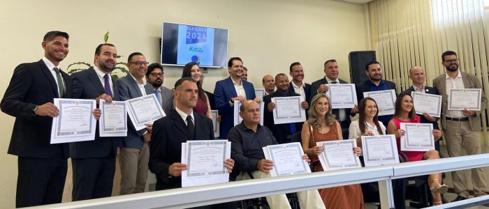 Gustavo Brasileiro, seu vice e vereadores são diplomados pela justiça eleitoral
