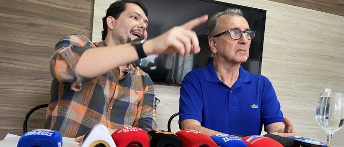 Gustavo Brasileiro e Maurício Cunha em Coletiva de Imprensa