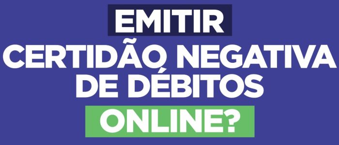 Certidão Negativa de Débitos